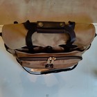 Filson Rugged Twill 257 Briefcase Tan  16 1 2   Cotton brass leather Made In Usa