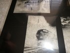 Vintage Film Negative Railroad With Locomotives Collage Artwork 21x24 1 4   5