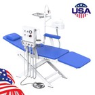 Portable Dental Folding Chair With Led Light  water System turbine Unit 4 Holes