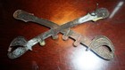 Original 3 1 4  Civil War Cavalry Enlisted Large Insignia For Hardee-slouch Hat