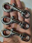 316 Stainless Steel Swivel Eye Bolt Snap Hook Heavy Duty  5 8   3 Pieces  3 1 2 