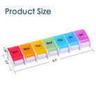 Weekly Pill Organizer Monthly Pill Case Daily Medicine Holder 2 3 4 Times A Day