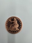 1 Oz Copper Round     Seated Liberty Tribute      999 Fine Copper Bullion