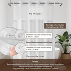 Fabric Snap-in Shower Curtain Liner Replacement 70  X 54  - Compatible With Hoo