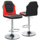 Extra Comfort Modern Racing Seat Bar Stools Chair Adjustable Swivel Mixed Color