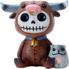 Furrybones Torro Skeleton In Cow Costume Figurine