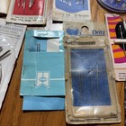 Lot Sewing Supplies Hand Sewing Needles Some Curved Threads Dritz 60    Measure