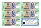 2 5 Million Vietnamese Dong Vnd 5 X 500 000 Polymer Banknotes Circulated Vietnam