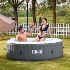 Co-z Portable Inflatable Hot Tub Spa W Cover 130 Air Jet 2 4 6 Person Outdoor Us