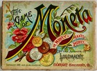 Seldom Seen Antique 1888 Game Of Moneta money Makes Money U s  Coins F a  Wright