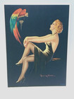 Vintage Barclay Grubben Original Pin-up Art Print   pretty Polly  1938 Ex  Cond 