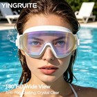 Yingruite Swim Goggles Adult Women Men  Swimming Pool Goggles  iridescent 