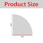 Flexible Quarter Round Molding  Mini Peel And Stick Rubber Trim Molding white   