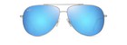 Maui Jim Hau   oli Xl Aviator Blue Hawaii Sunglasses Mj0674s-003   B674-17b