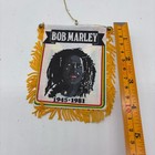 Vintage  4 x4    Bob Marley Mini Banner Flag W suction Cup 4 Rearview Mirror-new 