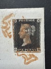 Great Britain Qv 1d Black Plate 4 On Cover To Flintshire  From Liverpool