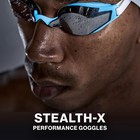 Tyr Stealth-x Performance Swim Goggles - Low Profile Racing Swim Eyewear