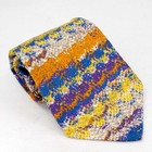 Vintage Missoni Silk Tie Multicolor Abstract Men s Luxury Necktie Italy As-is