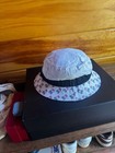 Psycho Bunny Embroidered Bucket Hat White Floral One Size