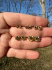 Real Canary Yellow Moissanite Screwback Stud Earrings 925 Silver 3-8mm Pass Test