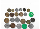Lot Of 23 Vintage Mixed Assorted Coins   Tokens   Medal Most Metal 2 Are Plastic
