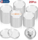 20 coin Commemorative Coin Storage Round Box Transparent Circular Inner Diameter