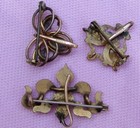 1 Lot Vintage Antique Victorian Art Nouveau K Gold F P  Pocket Watch Pin Brooch