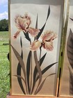 Two Vintage Mid Century Modern Original Floral Paintings