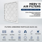 20x25x1 Merv 11 Pleated Air Filters By Mann hummel  Case Of 12 