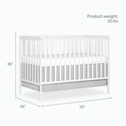 Synergy 5-in-1 Convertible Full-size Baby Crib With Toddler  Day   Full Bed C   