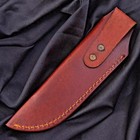 Custom Handmade Fixed Blade Cow Leather Sheath   Holster   Vertical Knife