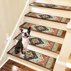 Non-slip Carpet Stair Treads For Wooden Steps Set Of 15  30  x8   Indoor Runner