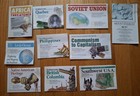  10 Vtg   National Geographic Maps inserts  80 s-91