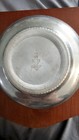 Vintage Mcm B w  Buenilum Hammered Aluminum Bowl Beaded Rim Hand Wrought  read 