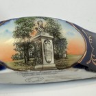 Lincoln - New Milford  Connecticut Ct Antique Souvenir China Boat Cobalt Trinket