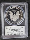      2015-w American Eagle 1 Oz  999 Silver Dollar Proof Coin Pcgs Pr70 Mercanti