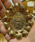 Large Mermaid Brooch Oval Misty Irridescent Holographic  Vintage Style