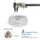 22 Gauge Electrical Wire 3 Conductor  50ft 22 Awg Stranded Low Voltage Led Cable