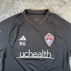 Adidas Colorado Rapids Shirt Mens Xl Black Short Sleeve Slim Fit Jersey Soccer