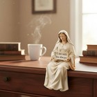 Blessed Mother Shelf Sitter Figurine Remembrance Gift Desk Companion Figurine