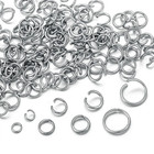 200pcs Stainless Steel Open Jump Rings Connectors 3 4 5 6 7 8 10mm For Diy Brace