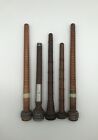 Vintage Antique Wood Spool Lot Textile Mill Bobbins Primitive Industrial Sewing