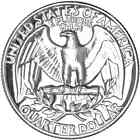 1957  p  Washington Quarter Gem Proof 90  Silver  Free Shipping