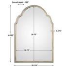 Uttermost 12906 Silver Brayden 30  X 20  Wall Mirror