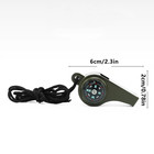 1pc High Decibel Emergency Rescue Whistle With Compass Thermometer Keychain