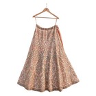 Indian Heavy Peach Raw Silk Hand Embroidered Lehenga skirt Bridal Wear Zardozi