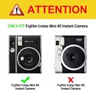 Case For Fujifilm Instax Mini 40 Instant Camera Vegan Leather Bag Cover W Strap