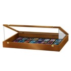 Pennzoni Trade Show Display Case W  Acrylic Side Guards - Walnut