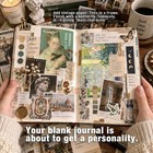 420 Pcs Vintage Scrapbooking Supplies Kit Junk Journal Paper Craft Diy Ephemera