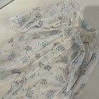 Babygro Vintage 70   s Girls White Floral Footed One Piece Sleeper Lace Ruffle Bow